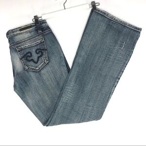 Rerock 10L Acidy wash for Express Bootcut Jeans